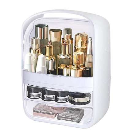 Simple Cosmetic Storage Box Large Capacity Desktop Dustproof Makeup Organizer