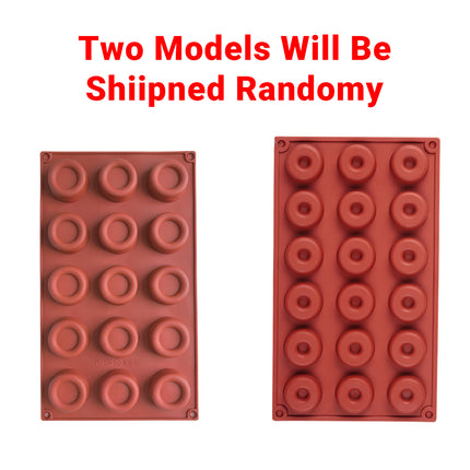 18 Cavity Mini Donut Doughnut Chocolate Pan Tray Silicone Mold Baking Cake Mould