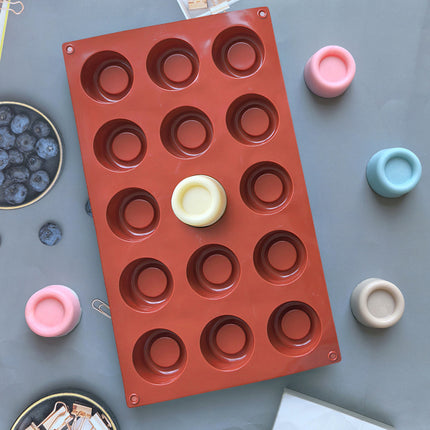 18 Cavity Mini Donut Doughnut Chocolate Pan Tray Silicone Mold Baking Cake Mould