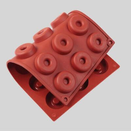 18 Cavity Mini Donut Doughnut Chocolate Pan Tray Silicone Mold Baking Cake Mould