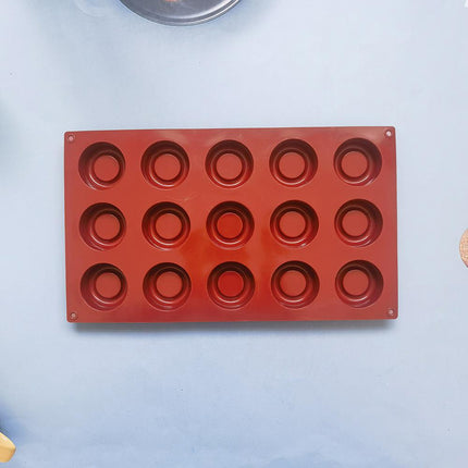 18 Cavity Mini Donut Doughnut Chocolate Pan Tray Silicone Mold Baking Cake Mould