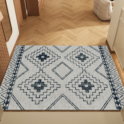 Bohemian Entryway Rug Decorative Floor Mat Indoor Outdoor Non-Slip Door Mat