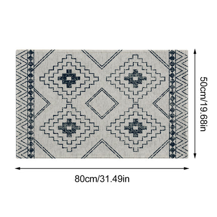 Bohemian Entryway Rug Decorative Floor Mat Indoor Outdoor Non-Slip Door Mat