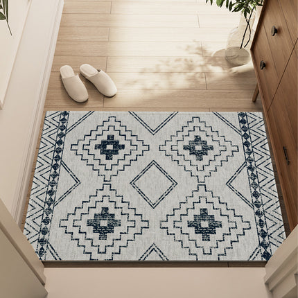 Bohemian Entryway Rug Decorative Floor Mat Indoor Outdoor Non-Slip Door Mat