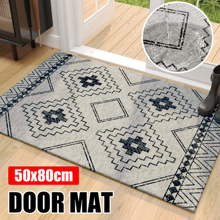 Bohemian Entryway Rug Decorative Floor Mat Indoor Outdoor Non-Slip Door Mat