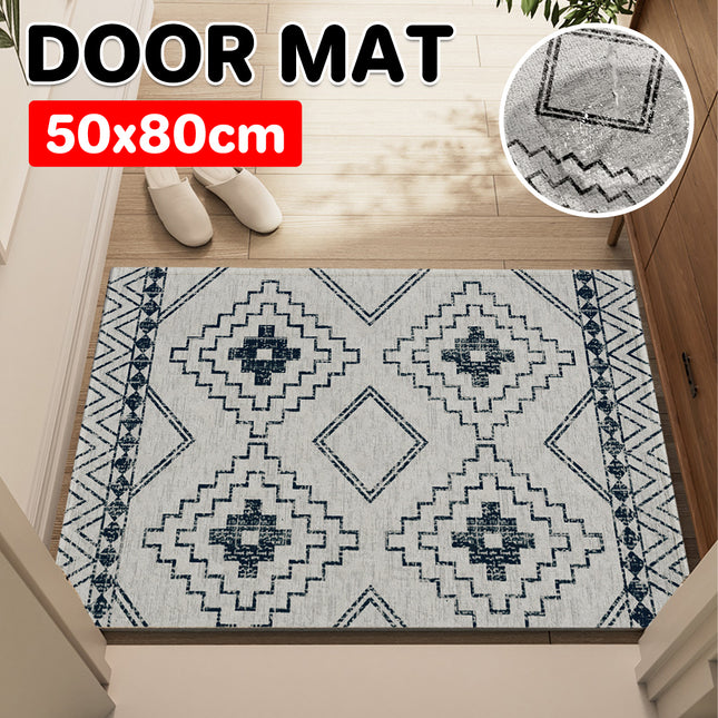 Bohemian Entryway Rug Decorative Floor Mat Indoor Outdoor Non-Slip Door Mat