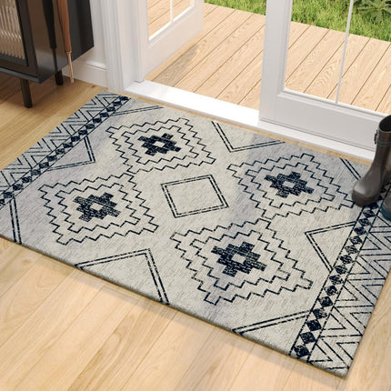 Bohemian Entryway Rug Decorative Floor Mat Indoor Outdoor Non-Slip Door Mat