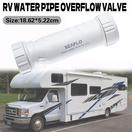 White Waterless Self Sealing Waste Valve Inline Trap Bath Basin For Caravan RV
