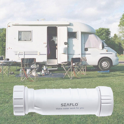 White Waterless Self Sealing Waste Valve Inline Trap Bath Basin For Caravan RV