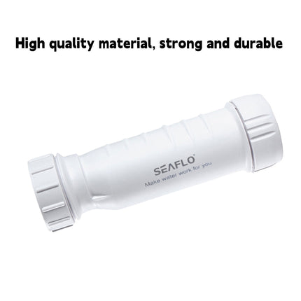 White Waterless Self Sealing Waste Valve Inline Trap Bath Basin For Caravan RV