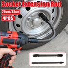 4pcs Electric Wrench Flexible Shaft Coupling Rod Spring Sleeve Universal Tool