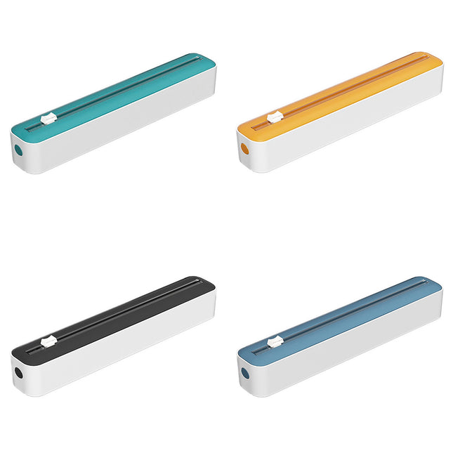 Plastic Wrap Cutter Box Wall Mounted Sliding Blade for Foil Cling Film Kitchen