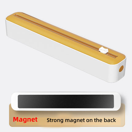Plastic Wrap Cutter Box Wall Mounted Sliding Blade for Foil Cling Film Kitchen