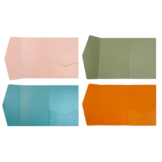 20PCS 3D Tri-Fold Holiday Wedding Invitation Envelope Greeting Cards Aesthetic