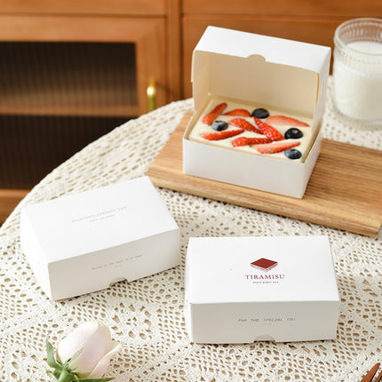 Western Dessert Presentation Box 50 Pack Tiramisu Bakery Gift Packaging Set