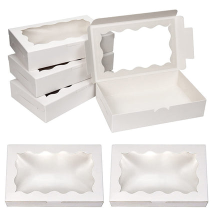 50PCS Kraft Cake Box Large Capacity Easy to Use 3 Colours Packaging