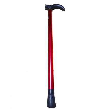 Metal Walking Stick Travel Folding Cane Pole Compact Adjustable Lightweight New - Aimall