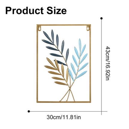 Modern Light Luxury Metal Wall Hanging Dining Living Room Bedroom Porch Decor