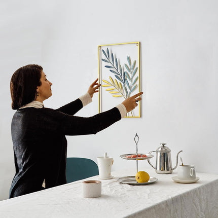 Modern Light Luxury Metal Wall Hanging Dining Living Room Bedroom Porch Decor