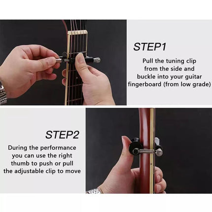 2X Tuning Tone Electric Guitar Guitar Adjustable Capo Sliding Capo Rolling Capo