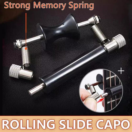 2X Tuning Tone Electric Guitar Guitar Adjustable Capo Sliding Capo Rolling Capo