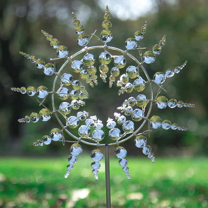 98CM Kinetic Metal Wind Spinner Garden Windmill Outdoor Sculpture Decoration