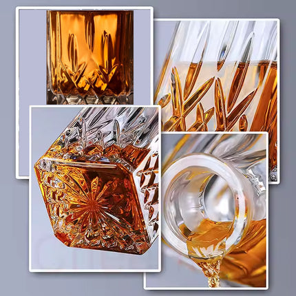 Whisky Wine Bottles Glass Wine Sets Glass Storage Container for Home Bar