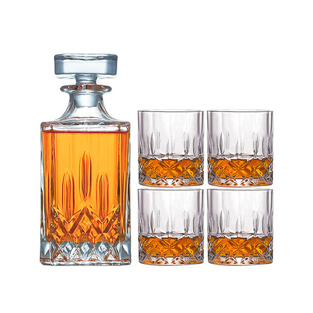 Whisky Wine Bottles Glass Wine Sets Glass Storage Container for Home Bar