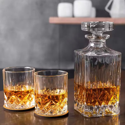 Whisky Wine Bottles Glass Wine Sets Glass Storage Container for Home Bar