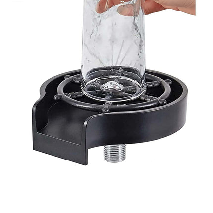 Stainless Steel Glass Rinser Sink Mounted High Pressure Bar Cup Washer Tool
