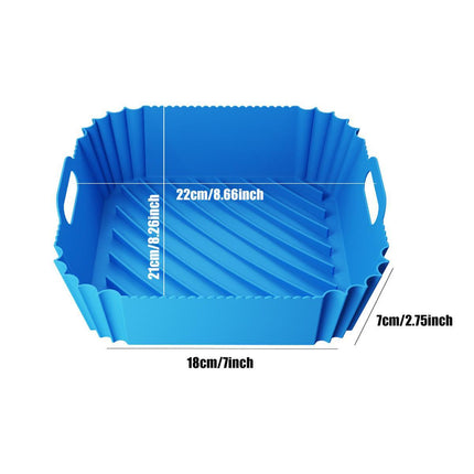 Air Fryer Silicone Pot Basket Liner Non Stick Reusable Baking Tray Accessories