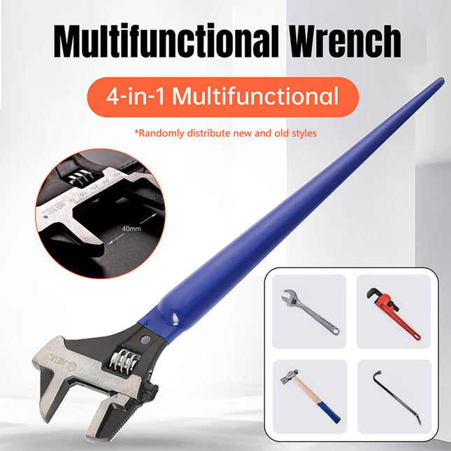 4 in 1 Multi Function Adjustable Wrench Tool Heavy Duty Mechanic Wrench Set