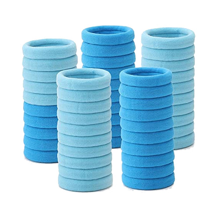 50PCS Simple Hair Rope Headrope Rubber Solid Color Basic High Elastic Durable