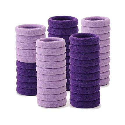 50PCS Simple Hair Rope Headrope Rubber Solid Color Basic High Elastic Durable