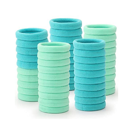 50PCS Simple Hair Rope Headrope Rubber Solid Color Basic High Elastic Durable