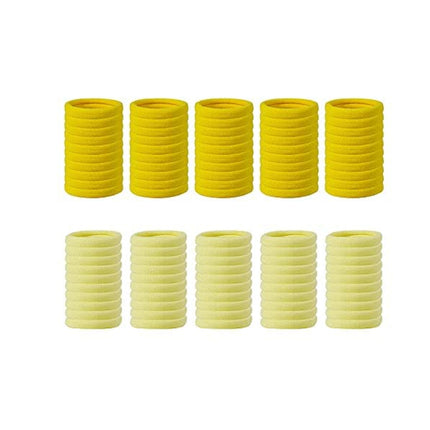 50PCS Simple Hair Rope Headrope Rubber Solid Color Basic High Elastic Durable