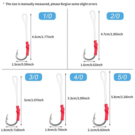 4X Twin Hook Jig Assist Hooks Fishing Lures Micro Slow Inchiku Jigs Octo Micro