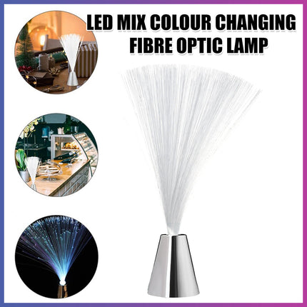LED Colour Changing Fibre Optic Night Light Mood Lamp for Bedroom Decor