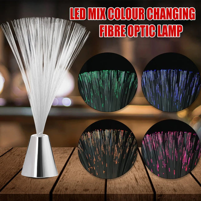 LED Colour Changing Fibre Optic Night Light Mood Lamp for Bedroom Decor