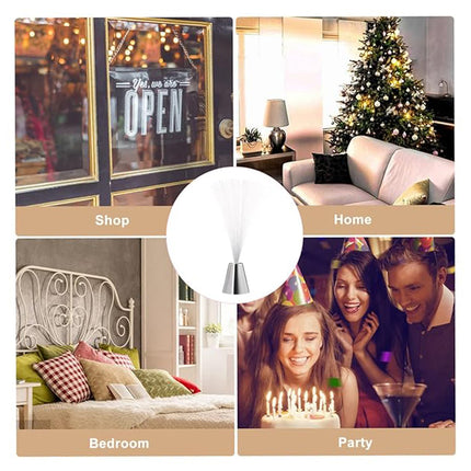 LED Colour Changing Fibre Optic Night Light Mood Lamp for Bedroom Decor