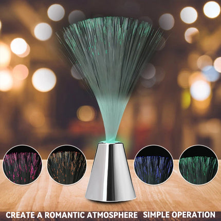 LED Colour Changing Fibre Optic Night Light Mood Lamp for Bedroom Decor