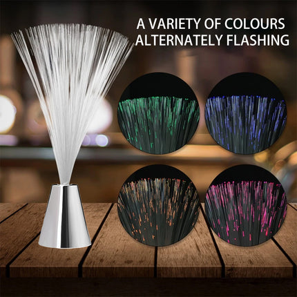 LED Colour Changing Fibre Optic Night Light Mood Lamp for Bedroom Decor