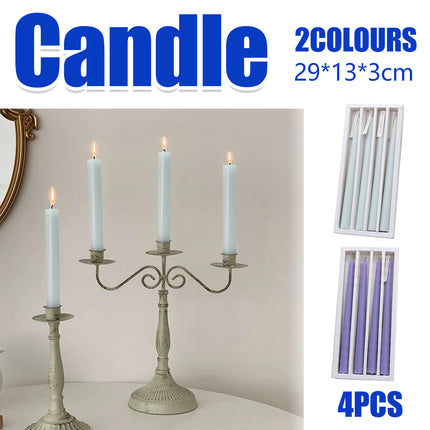 4pcs Candles Romantic Candlelight Dinner Candles Scented Candle Home Decor