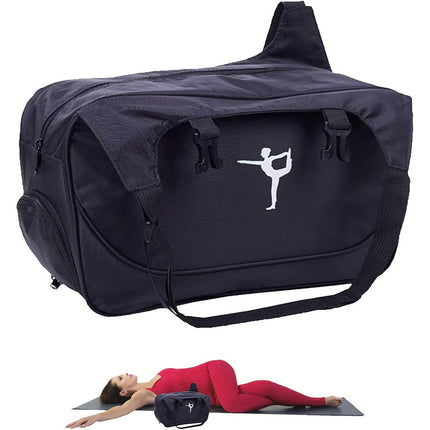 Yoga Mat Bag Large Capacity Sports Backpack Casual Gym Travel Print Backpack
