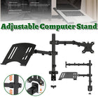 Rotating Computer Monitor Arm Laptop Stand Office Desk Mounting Holder Clamp