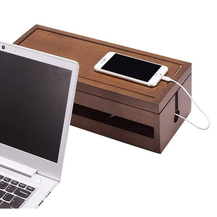 Wooden Riser With Drawer Desktop Storage Shelf Organizer For Office Supplies