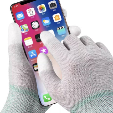 20 Pairs Anti Static Carbon Fibre PU Coated Gloves Electronics Assembly Use Pro