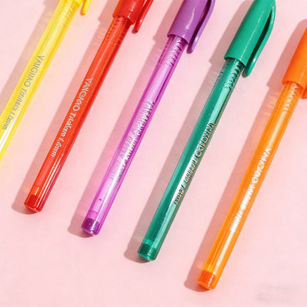 10pcs Smooth Writing Ballpoint Pens Writing Instrument Office Supplies 5Colours