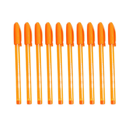 10pcs Smooth Writing Ballpoint Pens Writing Instrument Office Supplies 5Colours