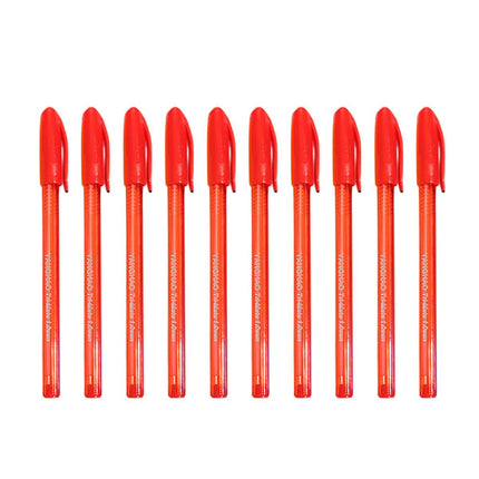 10pcs Smooth Writing Ballpoint Pens Writing Instrument Office Supplies 5Colours